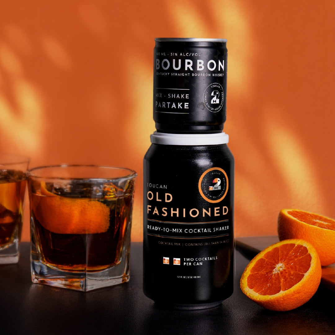 Toucan Old Fashioned Canned Cocktails – 6 Cans, 12 Cocktails