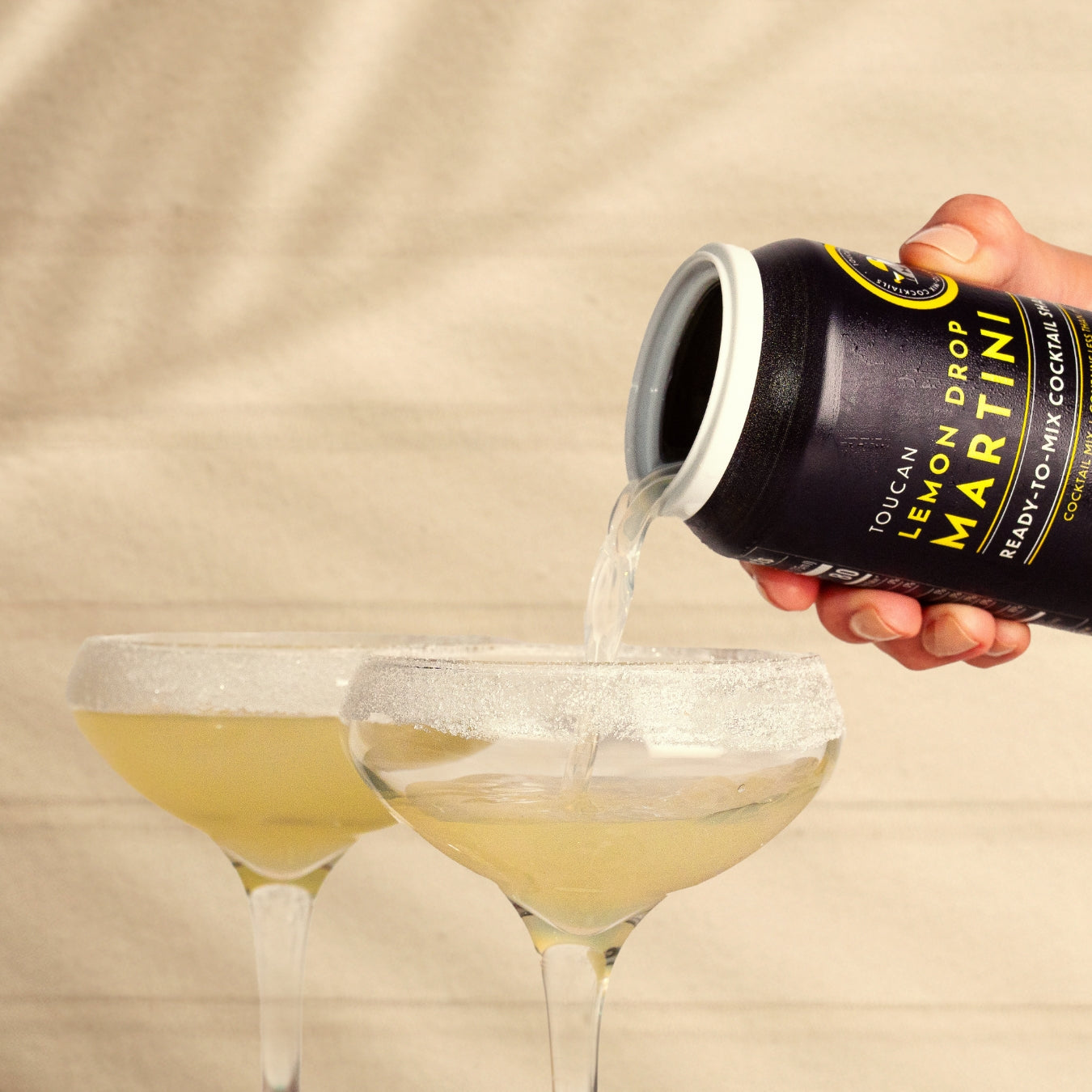 Toucan Lemon Drop Martini – 6 Cans, 12 Cocktails – Ready-to-Drink